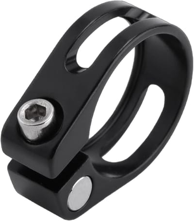 Fietszadelpenklem - Zadelpenklem Buisklem - Zadelhoogte Verstellen - Slijtvast Aluminium - 28.6/31.8/34.9 mm - Zwart