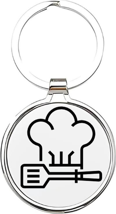 Akyol - Kok Sleutelhanger - kok - De beste kok - Chef - chefkok - keukenmedewerker - Koken - eten - restaurant - keukenmeester - Keuken - kelner - sterrenchef - 4 x 7,5 CM