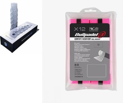 Bullpadel Hesacore + 12pack overgrips roze Bullpadel