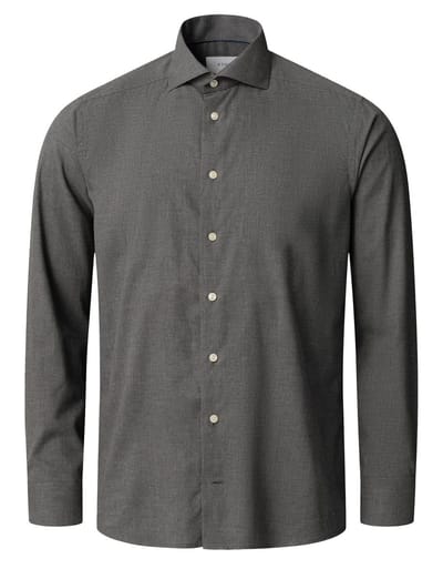 Eton zakelijk overhemd Slim Fit grijs strijkvrij