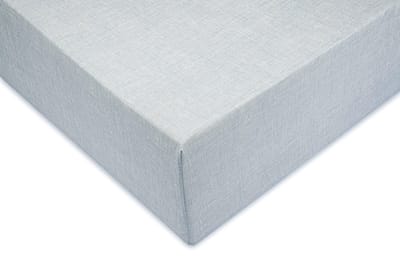 ZO! Home Lino katoen hoeslaken mint groen - tweepersoons (140x200) - rondom elastiek - prachtige uitstraling