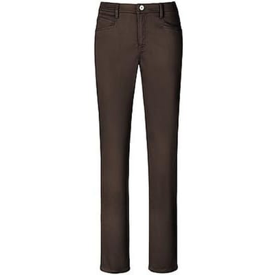 Regular fit recht broek van mix van katoen en lyocell met mix van modal, katoen en elastaan model 'MARY'