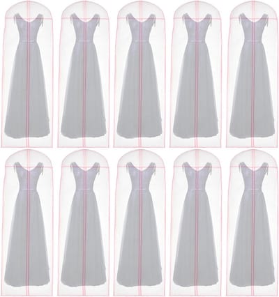 Kledinghoezen Set - Opberghoezen Rits - Kleding Beschermen - Stofvrij en Kreukvrij - 180cm Lang - Set van 10