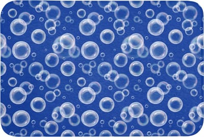 WC mat 90x60 cm - Antislip - Bubbels - Patroon - Blauw - Toiletmat - Vloermat - Douchemat - Toilet tapijt - Toiletmatten