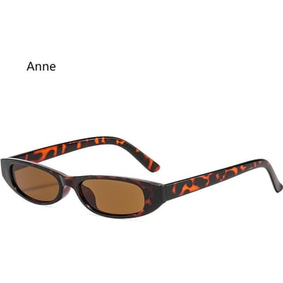 Lunettes de Soleil Rétro Œil de Chat Femmes Tendance Petites Étroites Lunettes de Soleil Hommes Lunettes d'Extérieur Luxe Designer Lunettes UV400