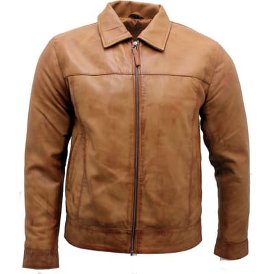 Retro nappaleren bikerjack