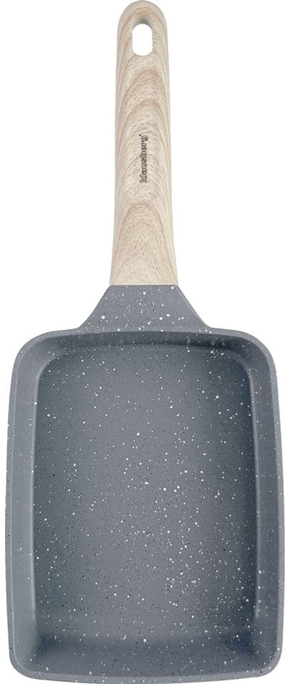 Klausberg 7814 - Rechthoekige Pan met houten handvat - Grijs - Anti-aanbakpan