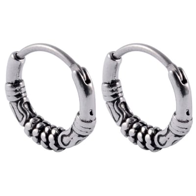 Fako Bijoux® - Bali Oorringen - Lovina - 14mm - RVS - Staal - Zilverkleurig
