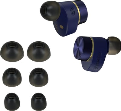 kwmobile 6x cover voor in-ear oortjes geschikt voor Bowers & Wilkins PI 7 / PI 5 - Vervangende oordopjes van siliconen in zwart - 3 maten