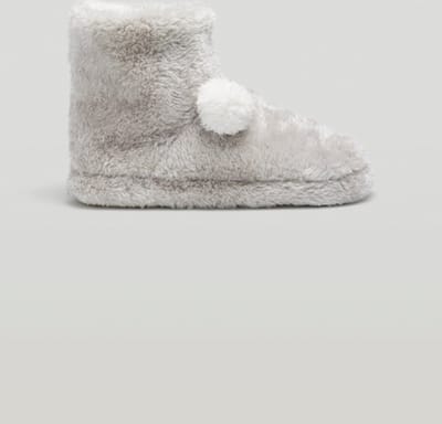 Kinder sloffenhoog model | pom | grijs | kwaliteit YM
