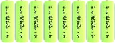 eLiving - Oplaadbare AA batterijen - 8 stuks - Zeer hoge capaciteit: 2400mAh!