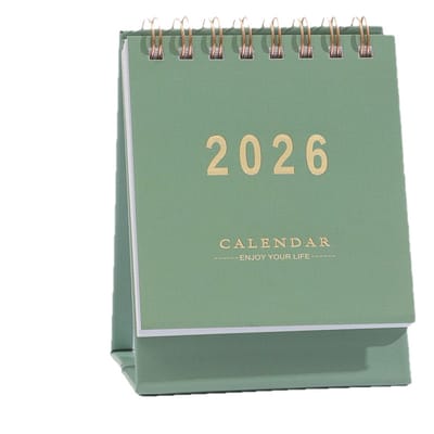Mini-bureaukalender - Flipkalender - voor op het bureau - Stevige staande maandplanner van papier - voor thuiskantoor, school - Kleine tafelagenda-organizer met elegant minimalistisch ontwerp