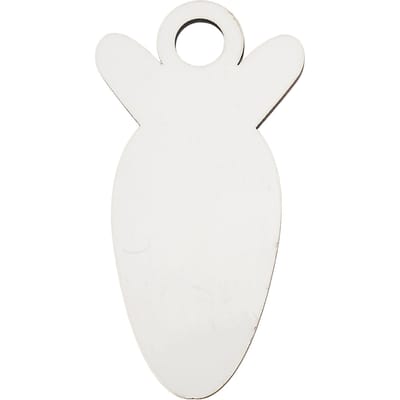 Set van 30 stuks Sublimatie Topper Naamlabel Hardboard Naamplaatjes Houder voor Stanley 40oz Beker Wortel white