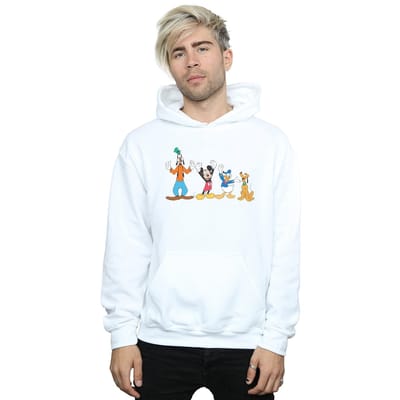 Disney Heren Mickey Mouse Friends Hoodie (Wit)