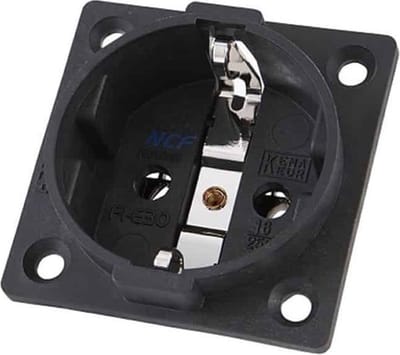 Furutech FI-E30 NCF (R) Rhodium - Chassisdeel schuko per stuk