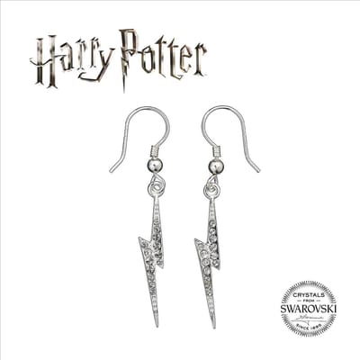 The Carat Shop - Harry Potter Sterling Zilveren Bliksemschicht Hanger Oorbellen