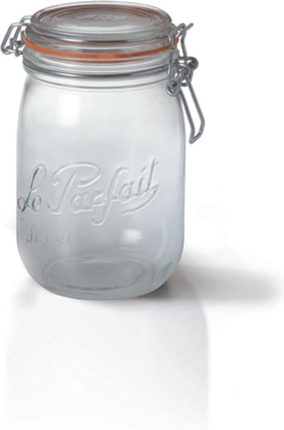 set van 6 glazen potten 750ml - le parfait - 900506