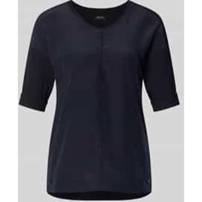 T-shirt met mouwomslag en ronde hals