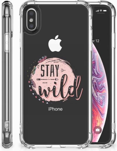 Apple iPhone Xs Max Stevig Bumper Hoesje Boho Stay Wild