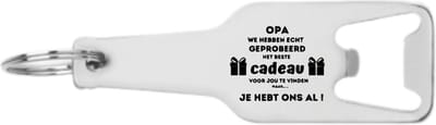 Akyol - opa we hebben echt geprobeerd het beste cadeau voor jou te vinden flesopener - Opa - familie mensen met een opa - cadeau - 105 x 25mm