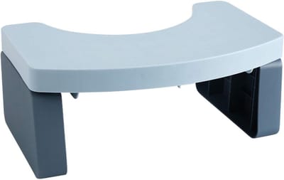 Toiletbank Kruk - Badkamer Hulpmiddel - Comfortabel Zitten - Natuurlijke Houding - 40 x 25 x 17cm - Blauw