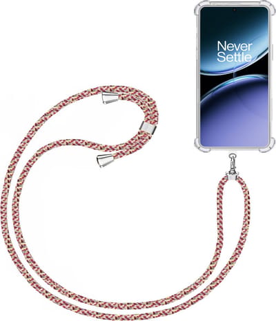 Telefoonkoord + Hoesje Geschikt voor OnePlus Nord 4 - Lengte Verstelbaar - Telefoonketting - Shock Proof Case - Meerkleurig