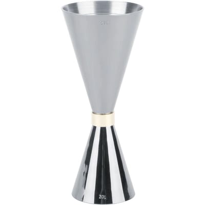 30ml 60ml Roestvrijstalen Jigger Kegelvorm Drank Wijn Maatbeker Bar Accessoires Gereedschap gray