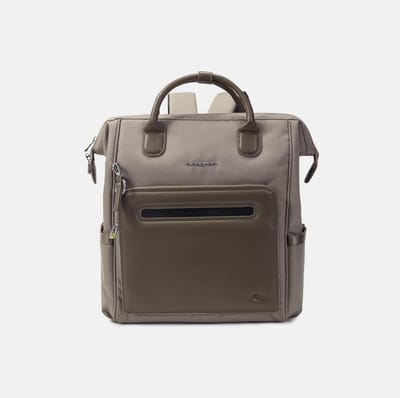 Hedgren Moka L Rugzak 15,4 inch met RFID-bescherming – Waterafstotend – Gerecycled materiaal – Vintage Taupe