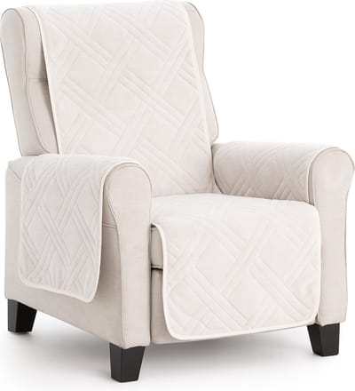 Belmarti Coral fauteuilbeschermer - 55 cm - Ivoor