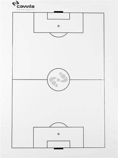 Cawila Speelveldfolie | Taktifol | Whiteboard folie | Voetbal | 25 vellen |
