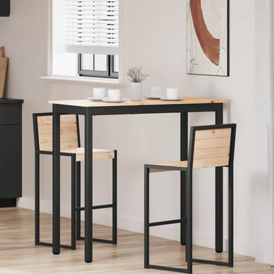 vidaXL Bartafel 110 x 55 x 105 cm Massief grenenhout Naturel
