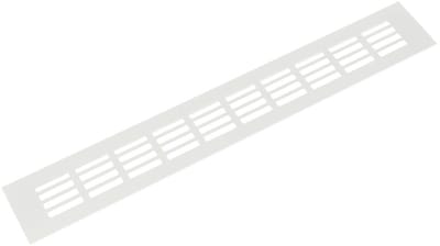 Aluminium Plintrooster - 600x80mm - Geanodiseerd aluminium - Inbouwrooster - Ventilatierooster