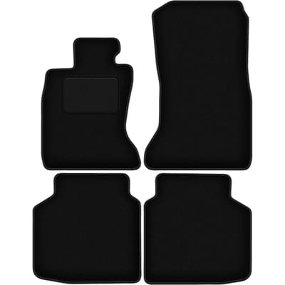Zwarte velours vloermatten voor: BMW 7 F02 xDrive (2008-2015)