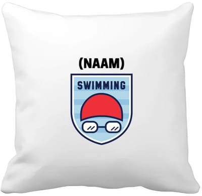 Akyol - swimming met je eigen naam Kussen hoes - Zwemmen - sport liefhebbers - mensen die houden van zwemmen - zwemdiploma - zwemcadeau - verjaardagscadeau - verjaardag - cadeau - kado - geschenk - gift - 40 bij 40 cm