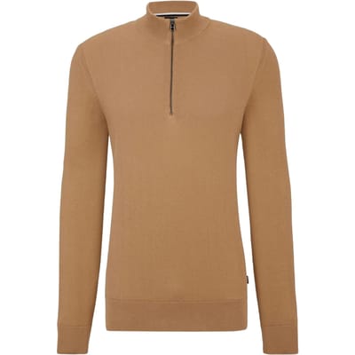 Boss Gebreide Pullover Ebrando-P Heren (Beige)