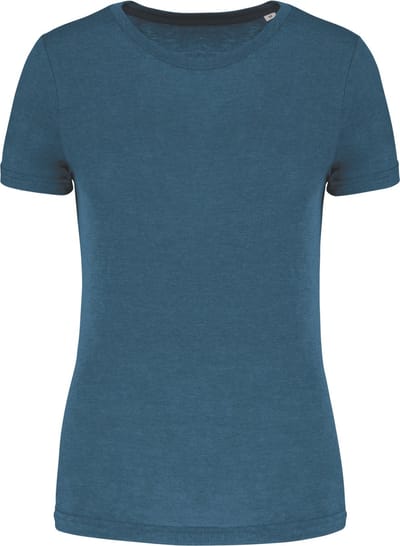 PROACT® Damessport-T-shirt triblend met ronde hals PA4021 - Duck Blue Heather - XL