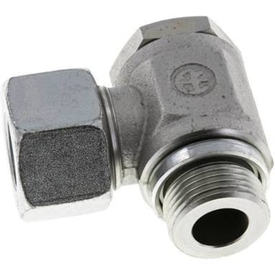 20S & M27x2 Verzinkt Stalen Swivel Joint Snijringkoppeling Buitendraad 160bar Draaibaar ISO 8434-1