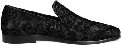 ALLTHEMEN Heren Jacquard Loafers Bruiloft Mocassins - Borduurwerk Pak Pantoffels - EU40