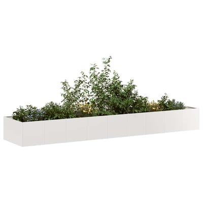 vidaXL - Plantenbak - 360x80x40 - cm - roestvrij - staal