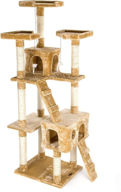 Topmast Krabpaal - Kattenpaal - Kimberley - Beige - 50 x 50 x 170 cm