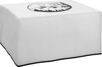 kwmobile hoes geschikt voor HP OfficeJet Pro 6000series - Beschermhoes voor printer - Cover in zwart / wit - 3x3 design