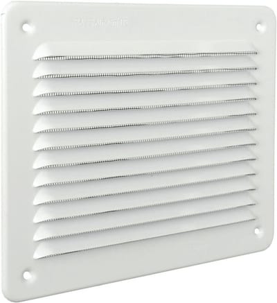 Aluminium Afgeschuind Ventilatierooster in Wit