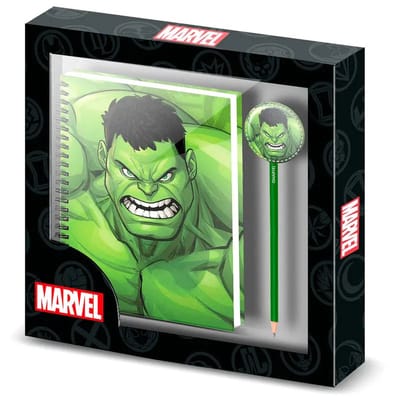 Marvel Hulk Dagboek + Pen – Giftset voor Kids – Superhelden Design - Marvel Hulk - Diary with Pen - Gift Set - Geschenkset - Dagboek met pen