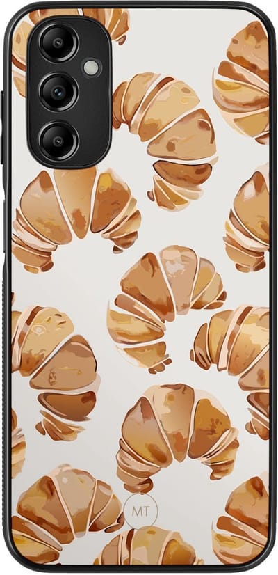 Hoesje geschikt voor Samsung Galaxy A14 5G - Croissant - TPU Hard Case Backcover - Beige - Mooie Telefoonhoesjes