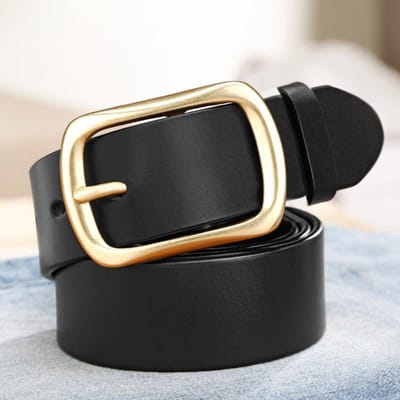Heren Cowhide Riem Gesp Echte Lederen Riem Heren Modieuze Veelzijdige Eenvoudige Retro Riem Stijl voor Middelbare en Jonge Mannen 125cm