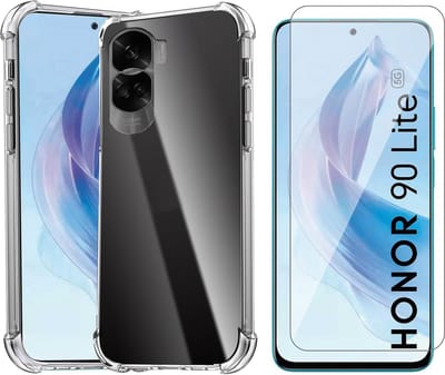 Hoesje geschikt voor Honor 90 Lite - Screenprotector Glas - Shockproof Transparant