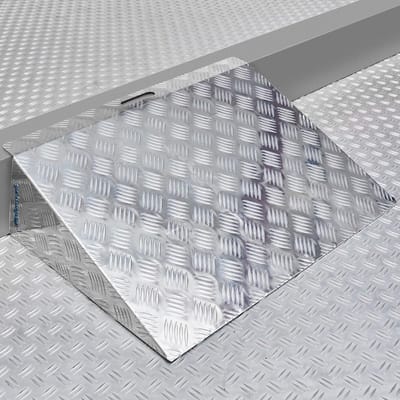 Verhoogde Drempelhulp/Oprit Aluminium Lichtgewicht 20-25 cm Hoogte