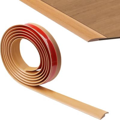 PVC drempelstrip zelfklevend voor vloerbedekking met overgangshoogte minder dan 5 mm (geel houtnerf) - Decoratieve Afwerking, Vloerbescherming - Thuis & Kantoor