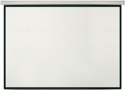 Projectiescherm Handmatig - Pull Down Scherm - Film Avond Thuis - Zwarte Achterkant - 72 Inch 4:3 - Wit