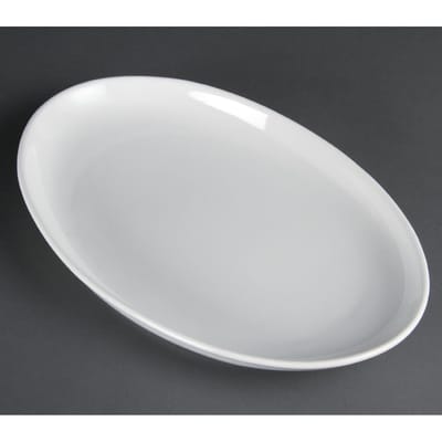 Olympia Whiteware diepe ovale schaal | 2 Stuks | 36,5 x 23,5cm